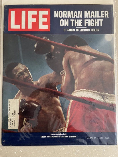 Vintage Life Magazine March 1971 Bronze Age Norman Mailer on Frazier Ali Fight Cover Photo by Frank