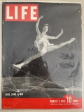 Vintage Life Magazine March 1945 Golden Age Carol Lynne by Mili Cover