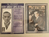 2 Vintage Sheet Music Al Jolsons Just Try to Picture Me Back Home in Tennessee 1915 & When Sunday Co