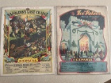 2 Vintage Sheet Music ET Pauls Ice Palace 1909 Napoleons Last Charge 1910