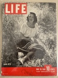 Vintage Life Magazine June 1946 Golden Age DONNA REED COVER 10 Cents