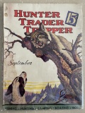 Hunter Trader Trapper Magazine September 1937 Golden Age 15 Cents Vintage Art Cover