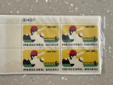 US Stamps #1381 Intercollegiate Football 1969 Unused Block of 6 Cent Stamps