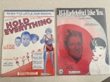 2 Vintage Sheet Music EIf I Had a Girl Like You 1930 Hold Everything 1928