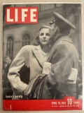 Vintage Life Magazine April 1943 Golden Age Soldiers Farewell Cover 10 Cents