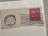 US John Adams Stamp From 1939 #841 Used 2 Cent Stamp Torrance CA