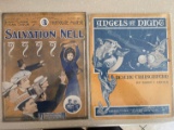 2 Vintage Sheet Music Angels of Night 1909 Salvation Nell 1913