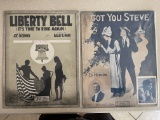 2 Vintage Sheet Music I got You Steve 1912 Liberty Bell Its Time to Ring Again 1917