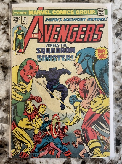 Avengers Comic #141 Marvel 1975 Bronze Age Issue Includes Vision and Scarlet Witch