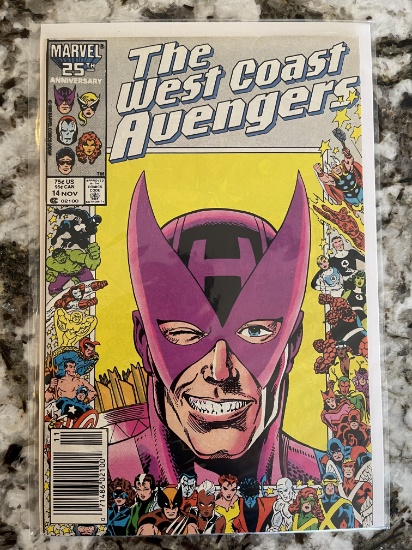 Avengers West Coast #14 Marvel 1986 Copper Age KEY 25th Anniversary of Marvel
