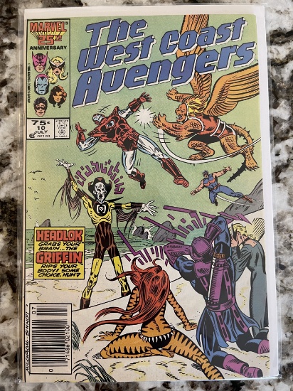 Avengers West Coast #10 Marvel 1986 Copper Age KEY 1st Appearance of Headlok