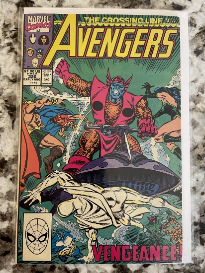 Avengers Comic #320 Marvel Includes White Vision in this Issue 1990 Copper Age