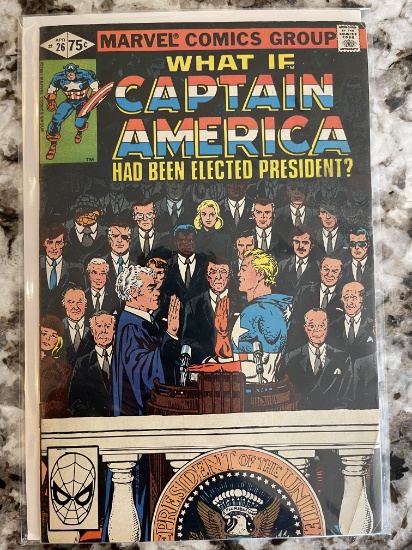 What If...? Comic #26 Marvel 1981 Bronze Age What if Captain America Was President?