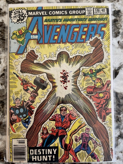 Avengers Comic #176 Marvel 1978 Bronze Age Captain Marvel Black Widow Ms Marvel Thor Vision Wasp