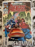 Avengers Comic #368 Marvel Bloodlines Part I Nick Fury Black Widow Hawkeye Scarlet Witch Black Knigh