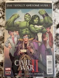 Totally Awesome Hulk #8 Comic Civil War II Includes She-Hulk and Hulk From Disney+ TV Show