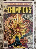 Champions Comic #8 Marvel 1977 Bronze Age Black Widow