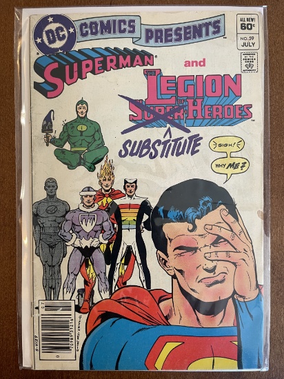 DC Comics Presents #59 DC Comics Superman & Legion of Substitute Heroes 1983 Bronze Age