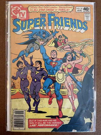 The Super Friends Comic #35 DC TV Comics 1980 Bronze Age