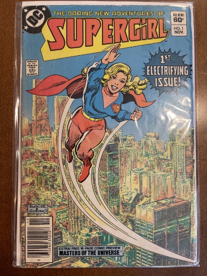 Supergirl Comic #1 DC Comics 1982 Bronze Age KEY 1st Issue Plus Preview of Masters of the Universe