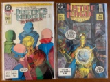 2 Issues Justice League of Antartica #4 & Justice League International #15 DC Comics Copper Age