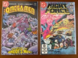 2 Issues The Omega Men Comic #12 & Night Force #7 DC Comics