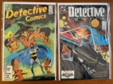 2 Comics Detective Comics #571 & #601 DC Comics 1987 & 1989 Copper Age Comics