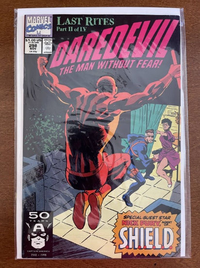 Daredevil Comic #298 Marvel Comics 1991 Last Rites Nick Fury