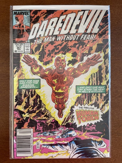 Daredevil Comic #261 Marvel Comics 1988 Copper Age Human Torch