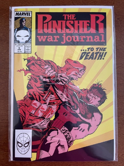 Punisher War Journal Comic #5 Marvel 1989 Copper Age Jim Lee Carl Potts