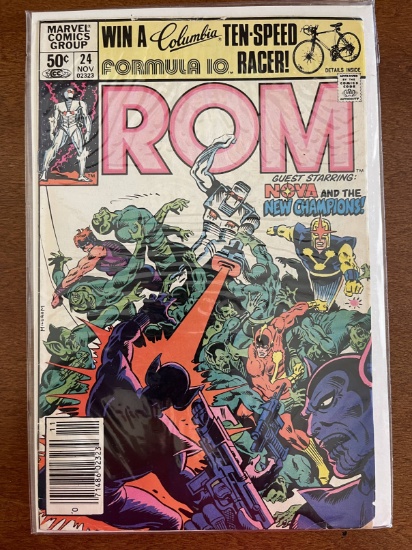 ROM Comic #24 Marvel Comics 1981 Bronze Age KEY Death of Nova Prime