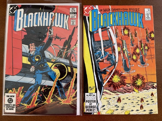 2 Blackhawk Comics #264 and #268 DC Comics 1984 Bronze Age 75 Cents