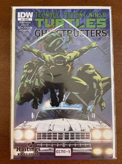 Teenage Mutant Ninja Turtles Ghostbusters Comic #3 IDW Hastings Cover Variant