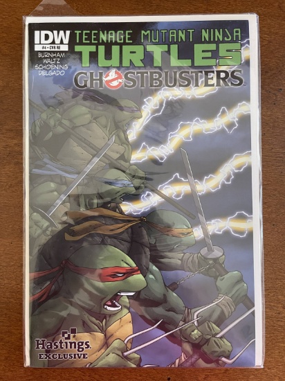 Teenage Mutant Ninja Turtles Ghostbusters Comic #4 IDW Hastings Cover Variant Key