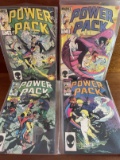 4 Power Pack Comics #9-12 Marvel 1985 Bronze Age X-Men Fantastic Four