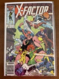 X-Factor Comic #9 Marvel 1986 Copper Age Includes Mutant Massacre Map