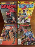 4 ARMOR Comics #8-9, and #11-12 in Series Continuity Comics