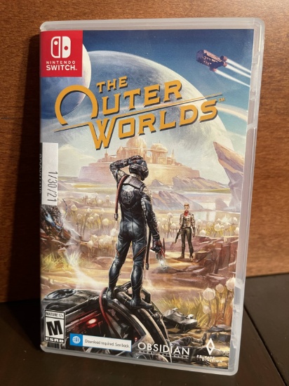The Outer Worlds Nintendo Switch Game and Game Case in Great Condition