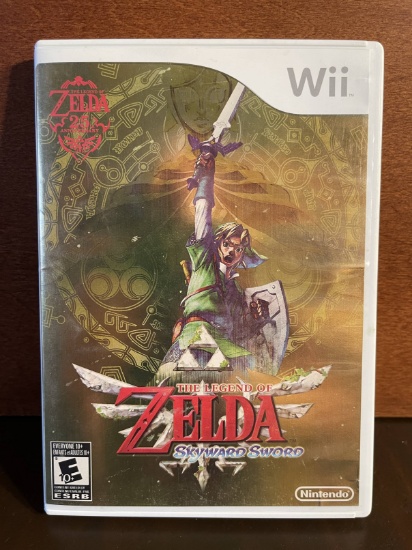 The Legend of Zelda Skyward Sword Wii Game 25th Anniversary with Case Instructions & Special Music C