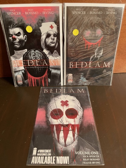 3 Issues Bedlam Comics Volume #1 Issue #1 & #2 Image Comics