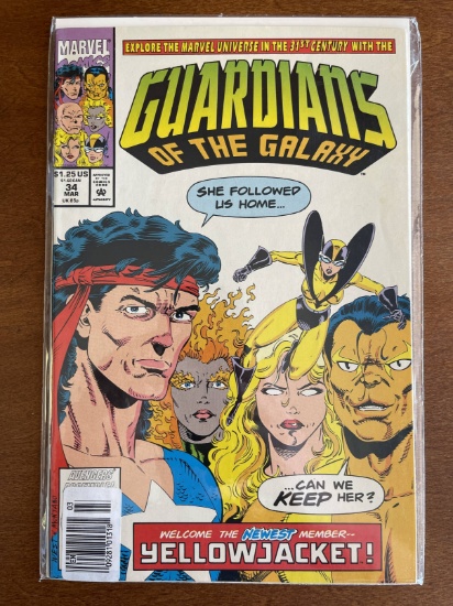 Guardians of the Galaxy Comic #34 Marvel Comics Yellowjacket