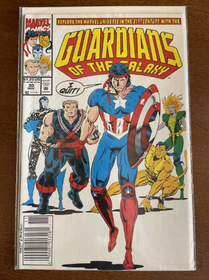 Guardians of the Galaxy Comic #30 Marvel Comics Cameo by Captain America