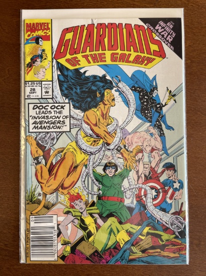 Guardians of the Galaxy Comic #28 Marvel Comics KEY 1st Team Appearance of the 5th Roster of the Mas