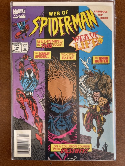 Web of Spider Man Comic #120 Marvel Comics Scarlet Spider Kaine Grim Hunter