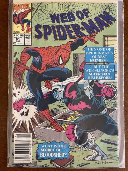 Web of Spider Man Comic #81 Marvel Comics KEY 1st Appearance of Bloodshed