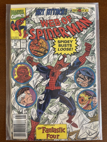 Web of Spider Man Comic #76 Marvel Comics The Fantastic Four