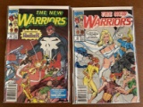 2 Issues The New Warriors Comic #9 & #10 Marvel Comics White Queen The Punisher
