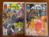 2 Issues X Man Comic #17 & #18 Marvel Comics X Force Onslaught