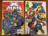 2 Issues X Man Comic #8 & #9 Marvel Comics Deluxe Edition Question of Power