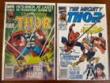 2 Issues The Mighty Thor Comic #448 & #457 Marvel Comics Spider Man Titania Absorbing Man